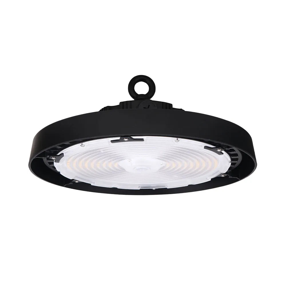 Commercial LED 200/220/240 Watt UFO High Bay 3 Color and 3 Wattage Selectable IP65 Protection Dimmable