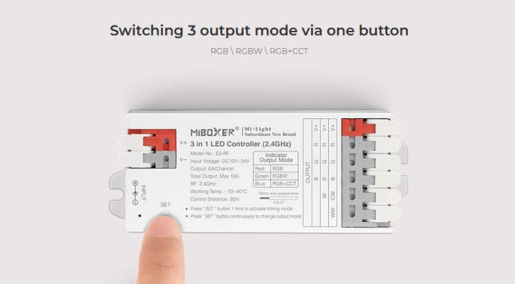 Mi Light 3 In 1 Rgb/Rgbw/Rgb+Cct Receiver