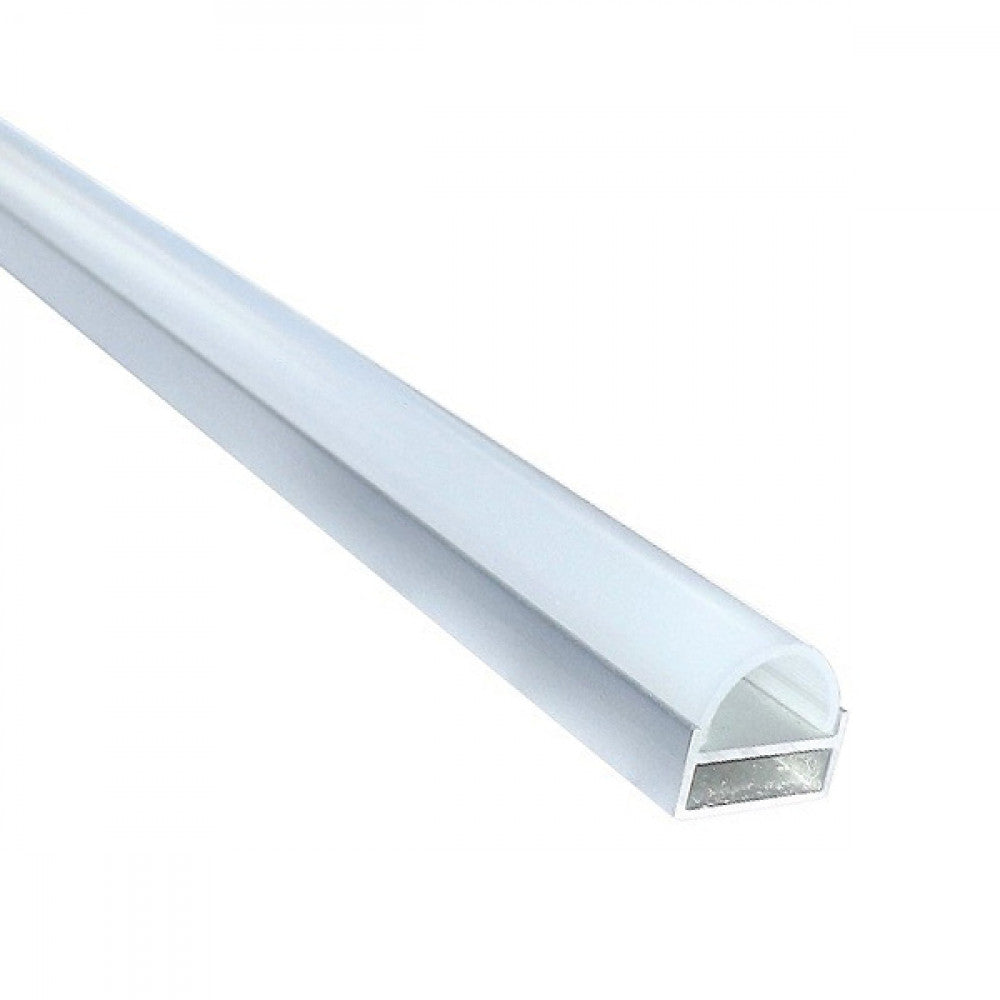 9/16" Flat Slim Led Aluminum Channel - 9601A with Cover