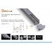 5/8" Thin Black Square Led Aluminum Channel
