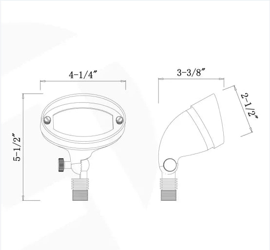 Brass Flood Light - FPB03