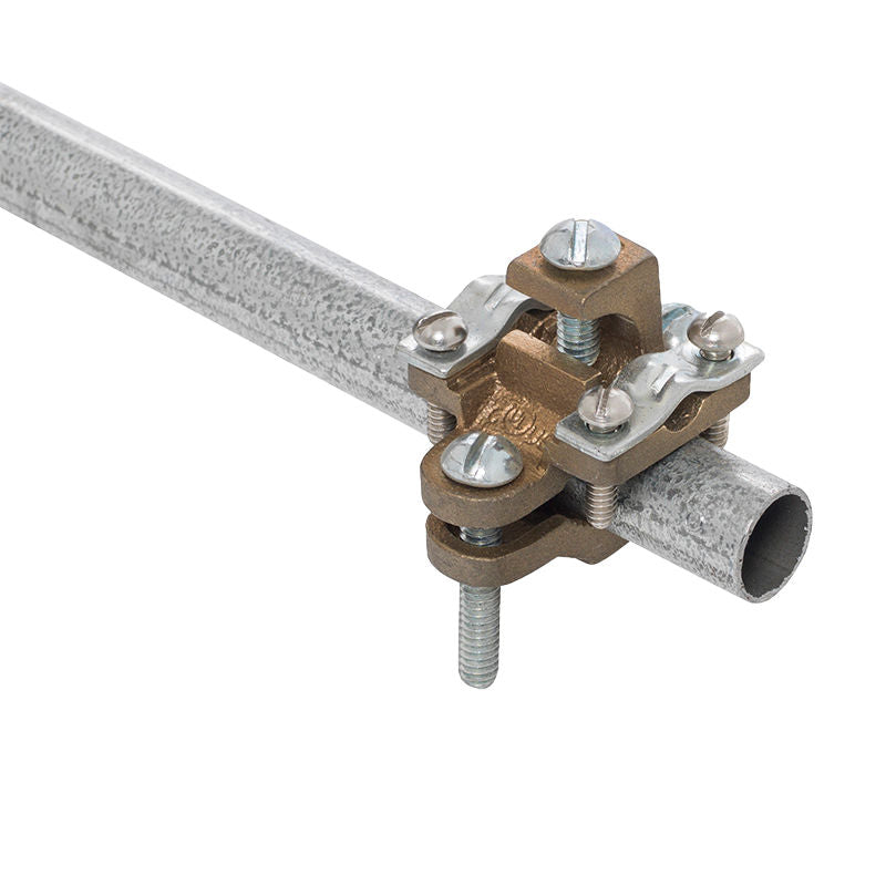 FEED-THROUGH ARMORED GROUND CLAMP WITH STEEL SCREWS