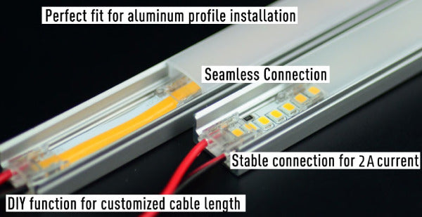 10mm Solderless Strip Coupling for COB LED Strips