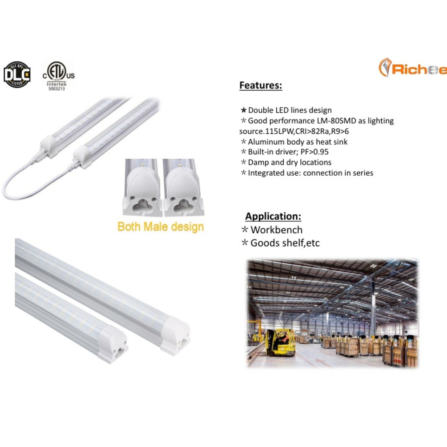 LED Integrated Light Linkable 4 Feet 30W