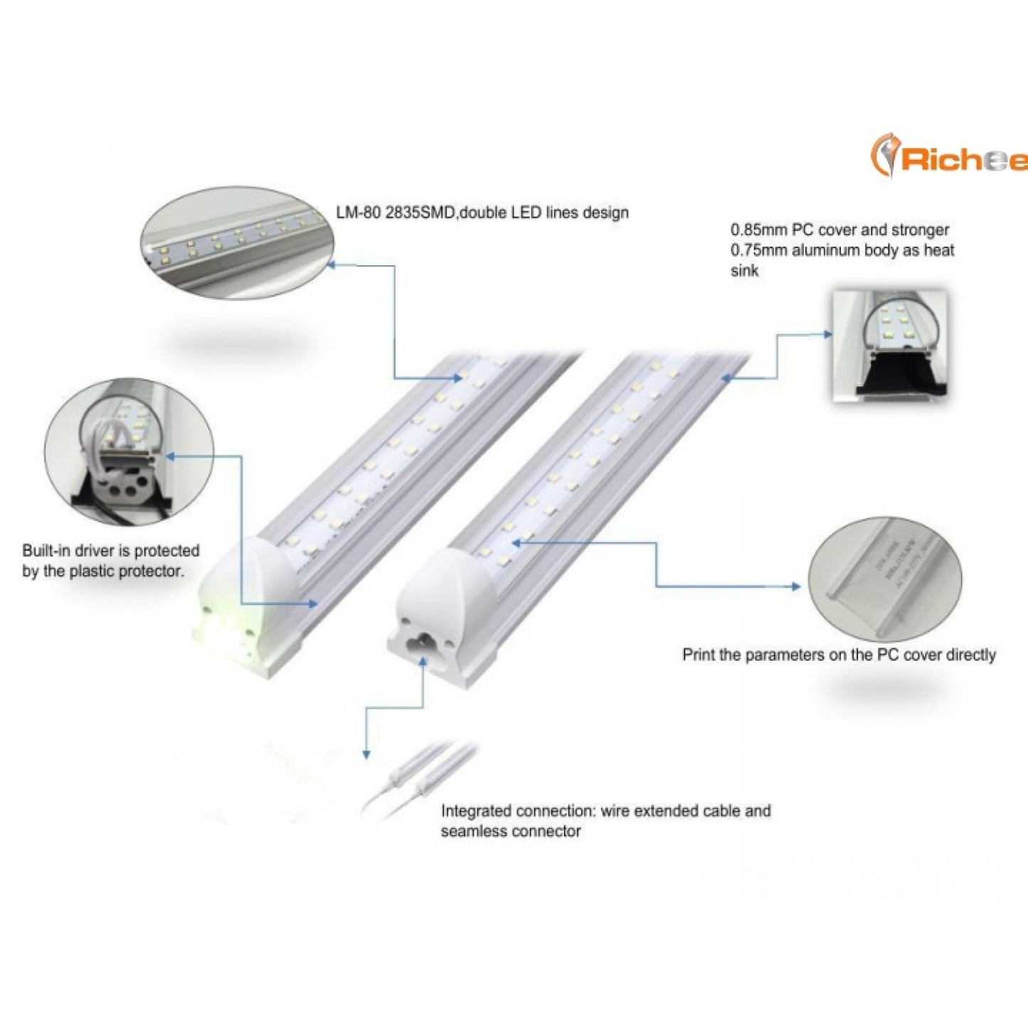 LED Integrated Light Linkable 4 Feet 30W