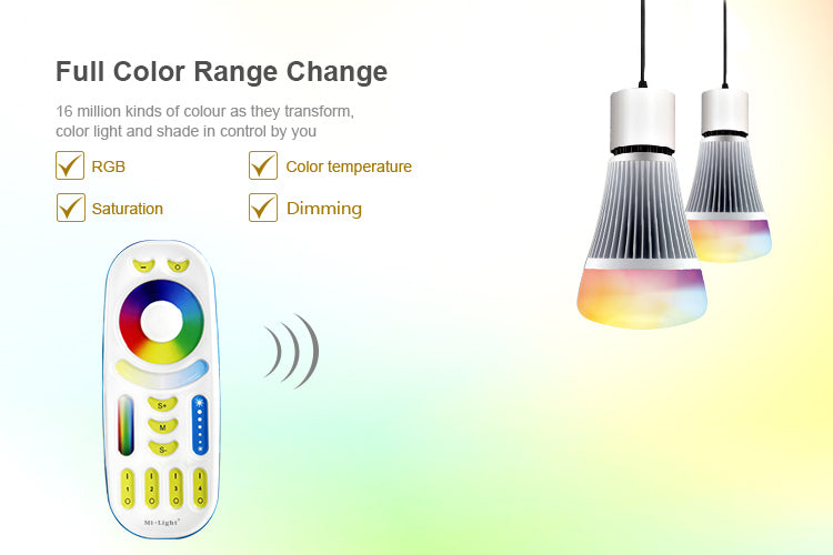 MI LIGHT RGB/W/CCT 4 ZONE REMOTE