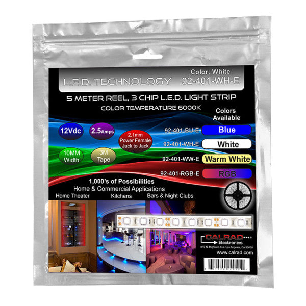 LED Light Strip 6000K 5 Meter Reel