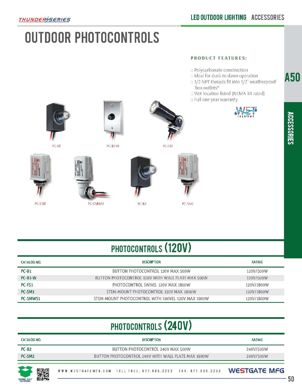 LED Outdoor Photocontrols