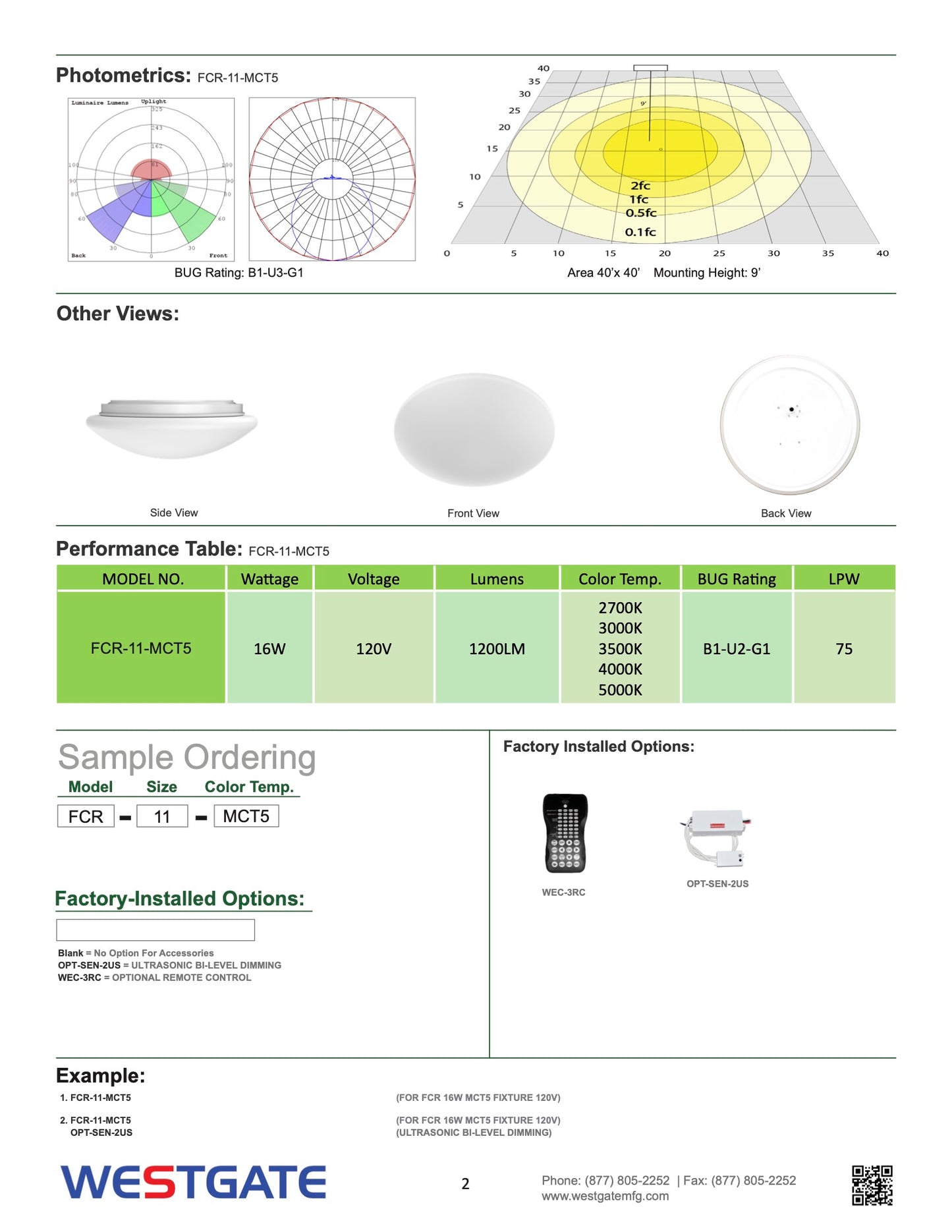 LED CLOUD FIXTURE MCT5