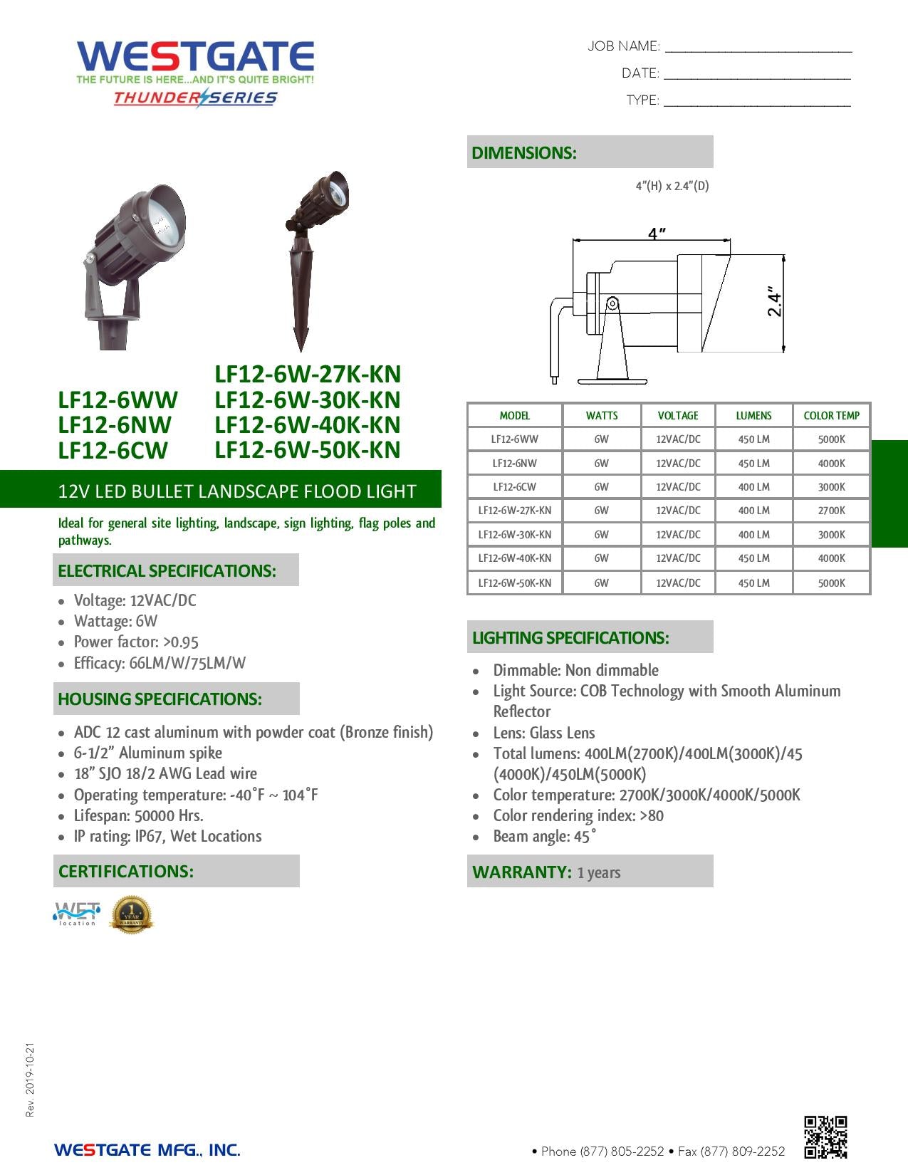 LED Garden Lights 12V - Westgate