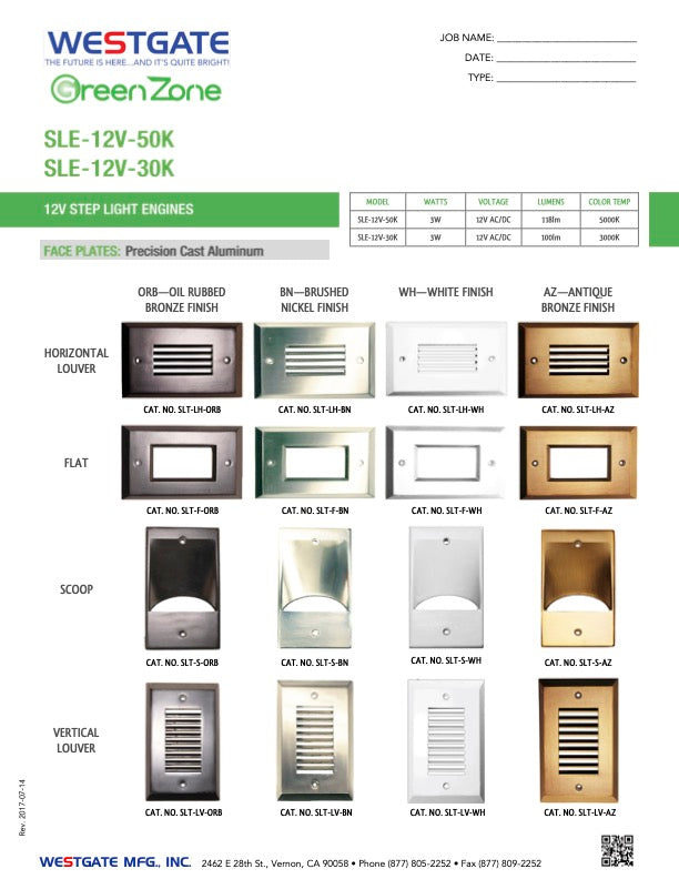 Face Plate (SLT-LH-ORB)