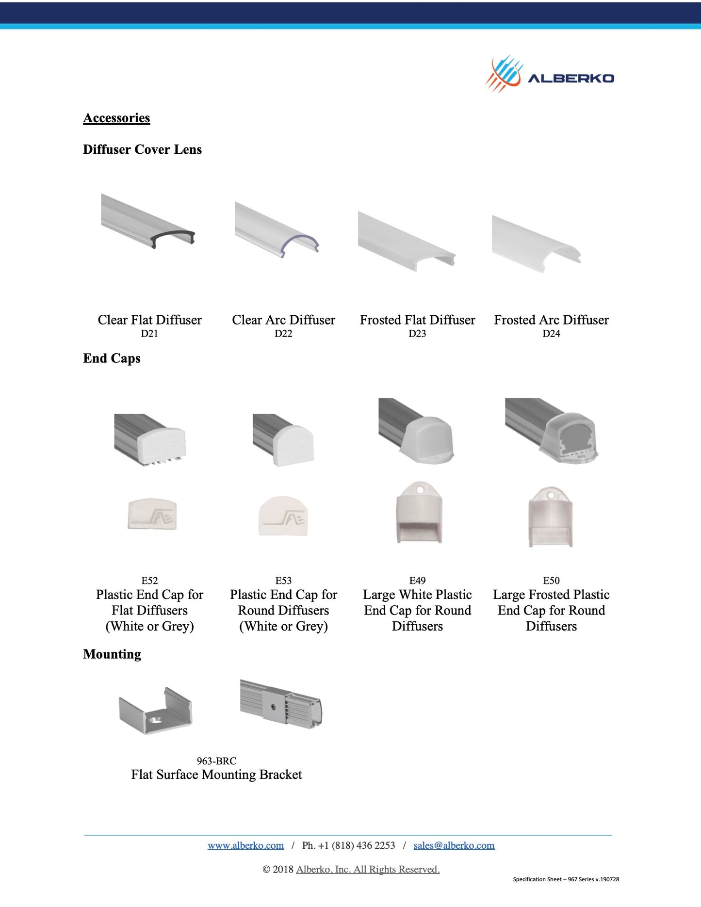 967ASL - Low Profile Slimline LED Channel