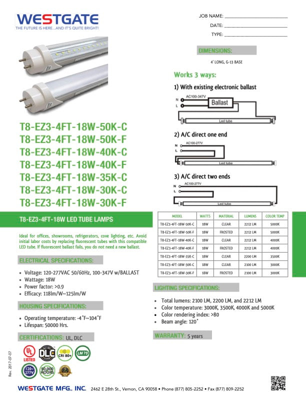 T8 LED Tube 30K