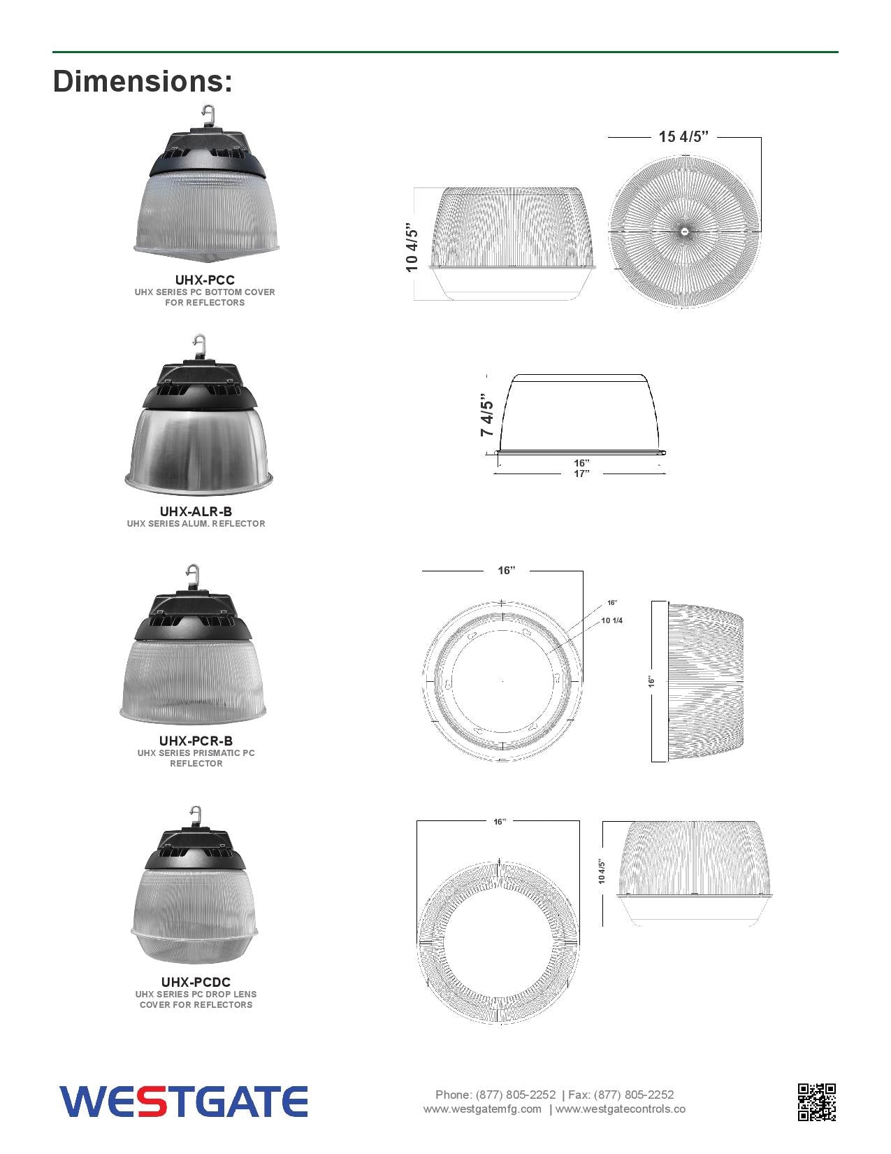LED Multi-Power & Multi-CCT UFO Highbays - WESTGATE