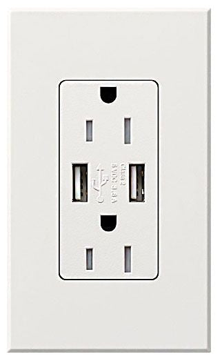 Lutron ARCH 15 A Receptacle USB TR