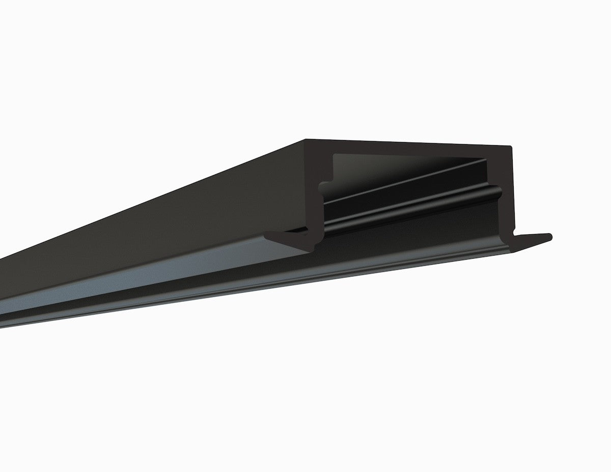 1972ASL-B - Black Recessed LED Channel