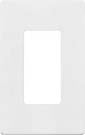Decorator Single Gang Screwless Cover Plate, UL Listed