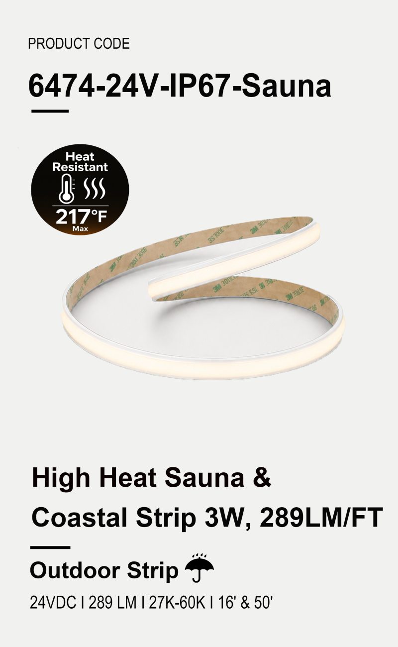 High Heat Sauna & Coastal Strip 3W 289LM/FT