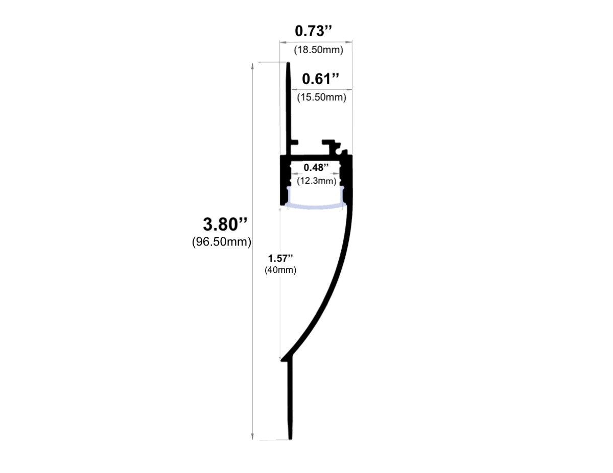 660ASL Trimless Mud-In LED Channel