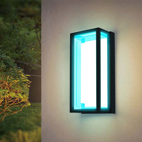 Outdoor Wall Light, CCT+RGB, Dimmable, Mobile App Controlled Smart LED