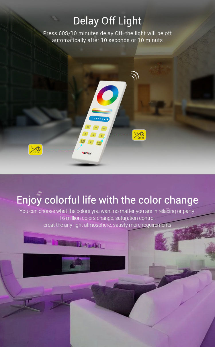 1 Zone Mi Light RGB+CCT Remote