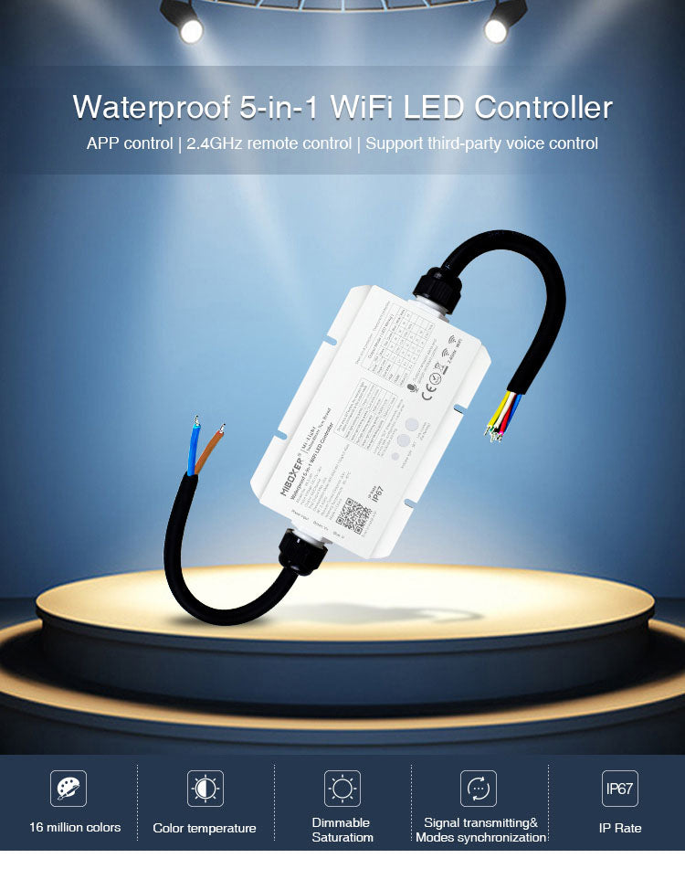 Mi Light 8 Zone 5 in 1 Waterproof Wifi Receiver