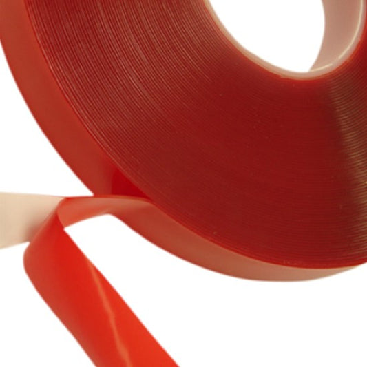 98' 12mm Double Side PET Red Tape
