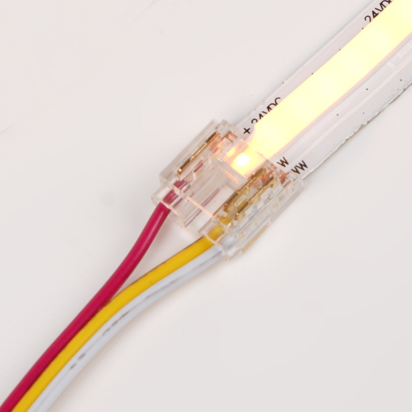 CCT Tunable White COB Strip Power Input Connector