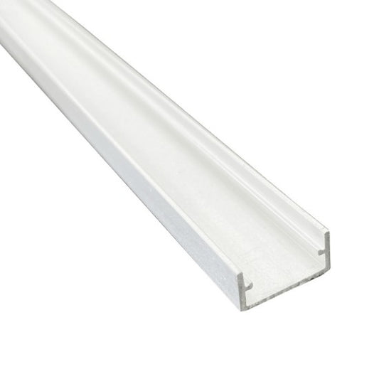 9/16" White Deep Flat Slim LED Aluminum Channel