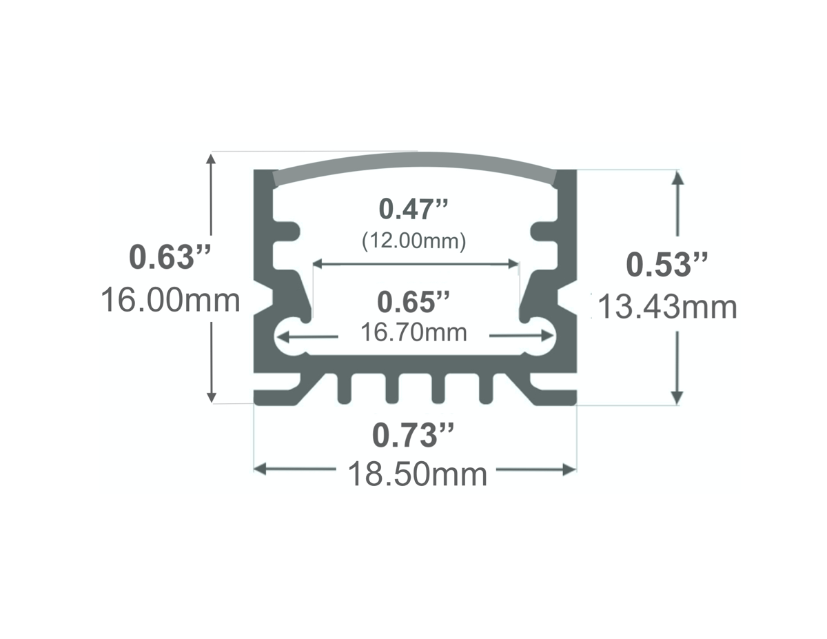 Slimline LED Channel - 961ASL