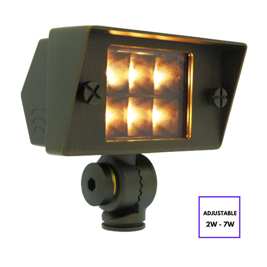 Integrated Brass Flood Light (Adjustable Wattage) - FPB02