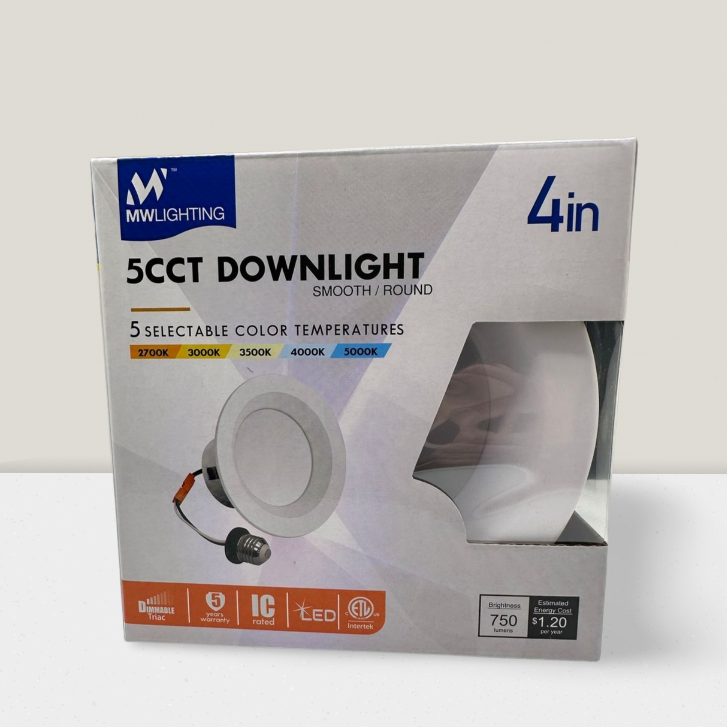 4" LED Recessed Light Bundle – 6 Lights + 1 Switch