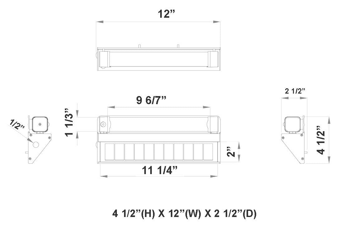 Solar Roadway Stud Light, 8W, 3000K/6000K
