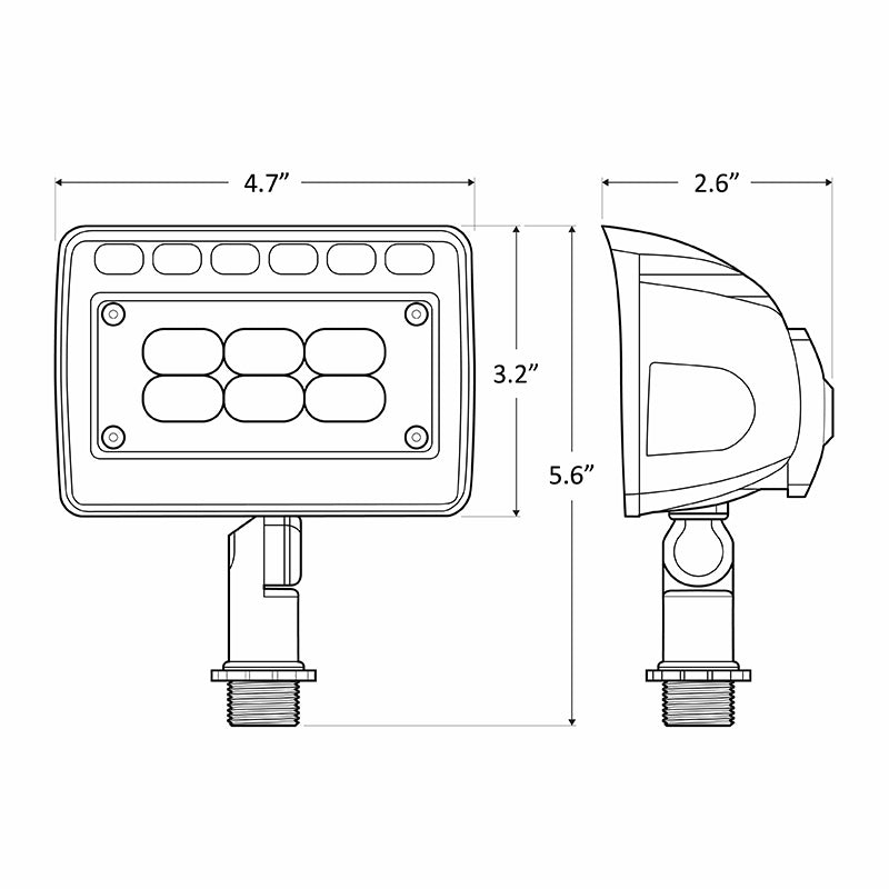 12V LED Flood Light 12W 3000K