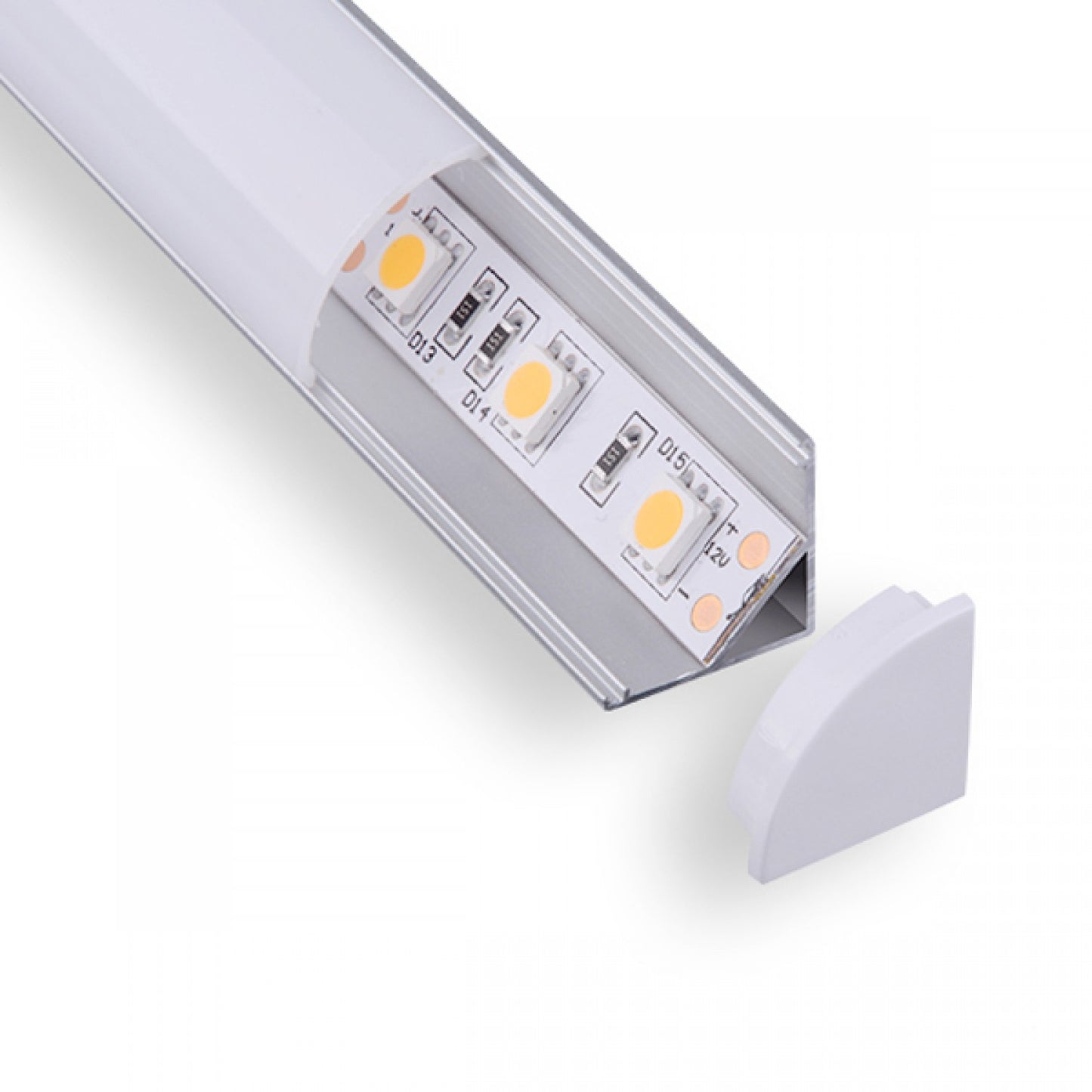 5/8" FULL COVER ANGLED LED ALUMINUM CHANNEL - 9635B