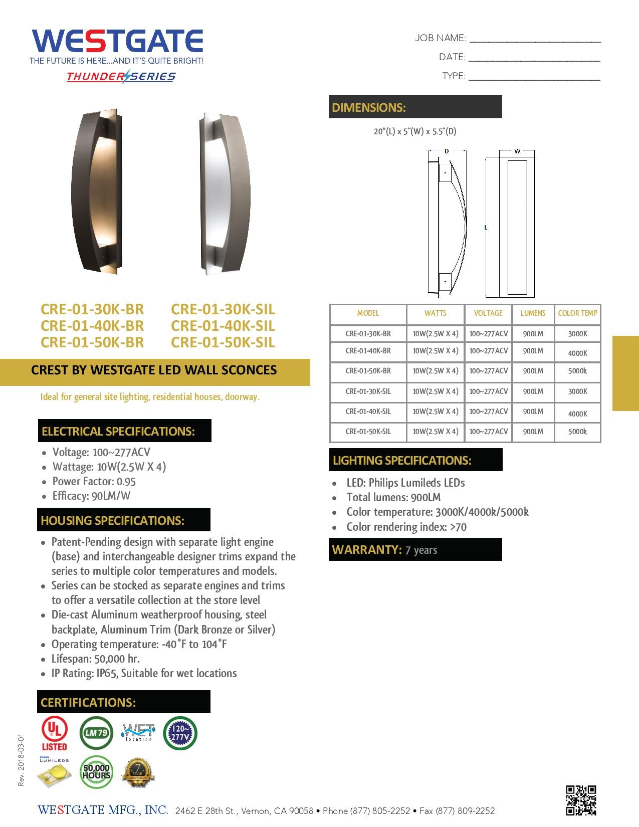Crest by Westgate - Bronze Lunette - WESTGATE