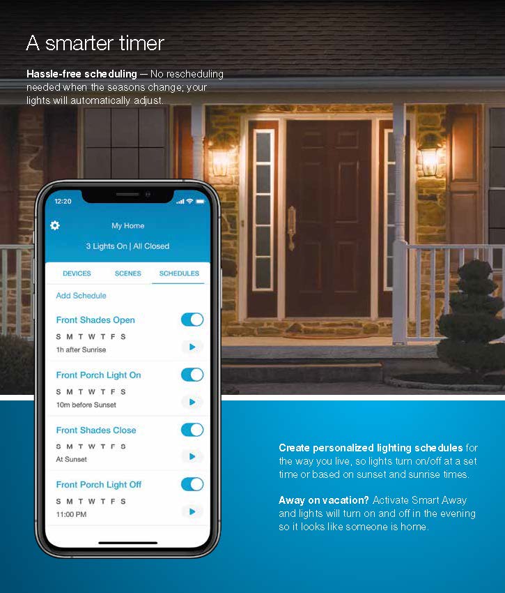 Lutron Caseta Wireless  Switch and Remote P-PKG1WS-WH
