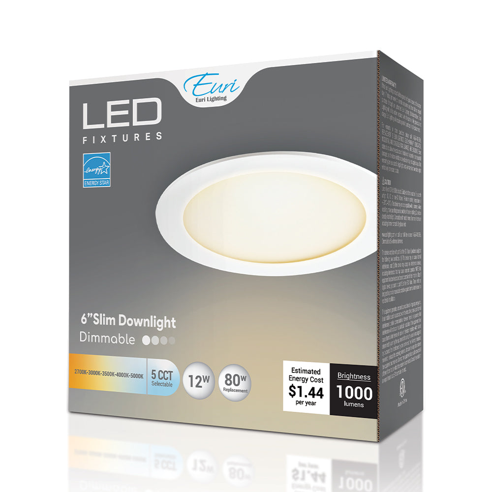 6 Inch Slim Downlight No Housing Required