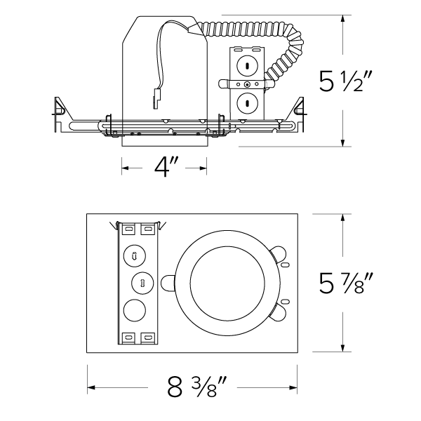 4" New Construction IC Airtight Housing