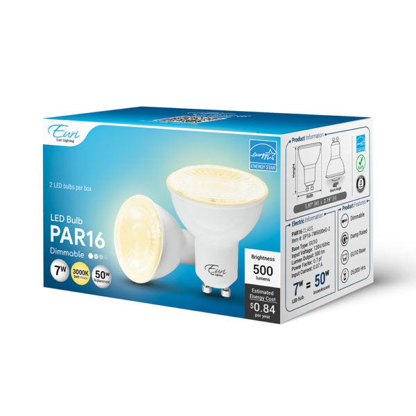 PAR16 LED spot bulbs