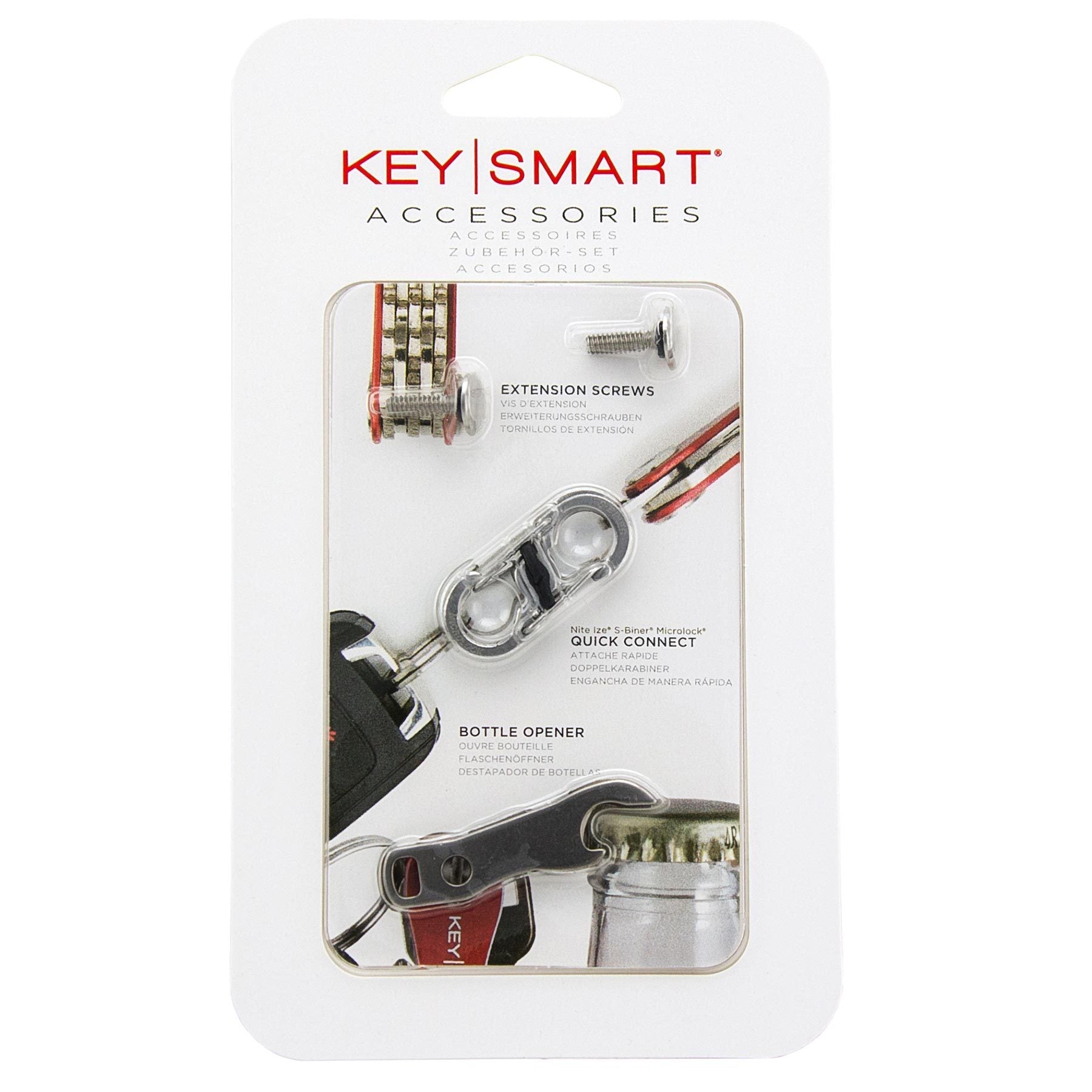 KeySmart Compact Key Holder with Expansion Pack (Black, new